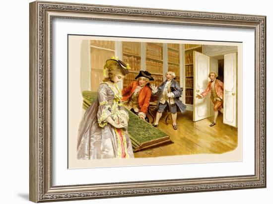 School for Scandal: Caught!-Lucius Rossi-Framed Art Print