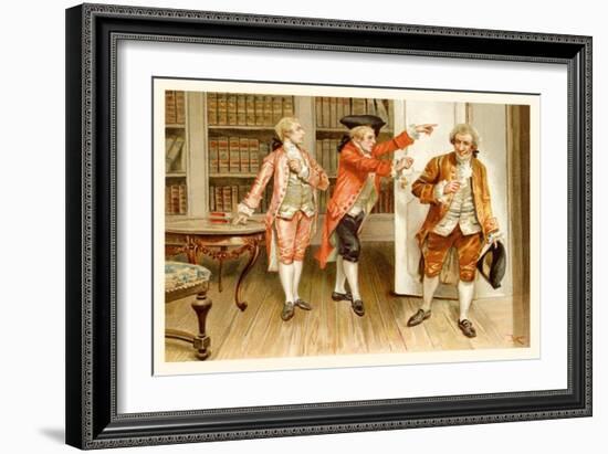 School for Scandal: Sent from the Library-Lucius Rossi-Framed Art Print