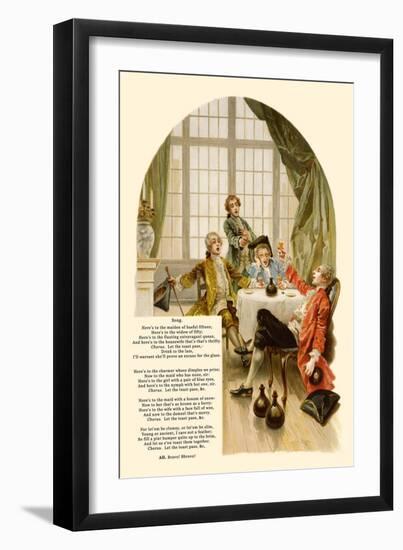 School for Scandal: Song Verse-Lucius Rossi-Framed Art Print