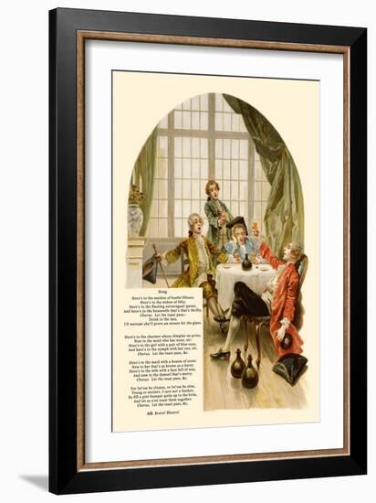 School for Scandal: Song Verse-Lucius Rossi-Framed Art Print