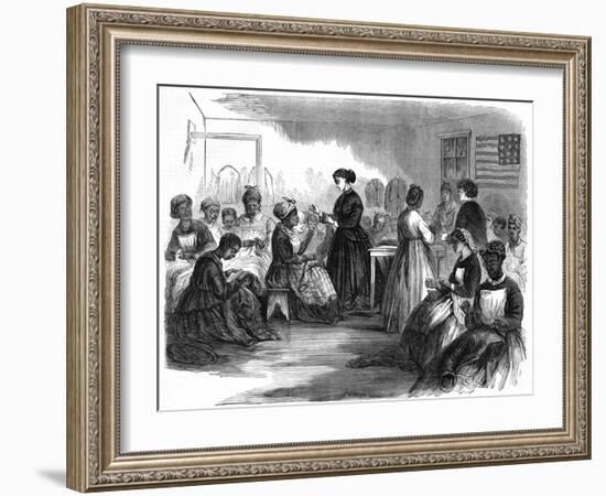 School for Slaves-null-Framed Art Print