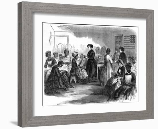 School for Slaves-null-Framed Art Print