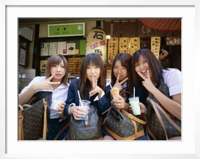 Japanese School Girls with Louis Vuitton Bags, Tokyo, Honshu