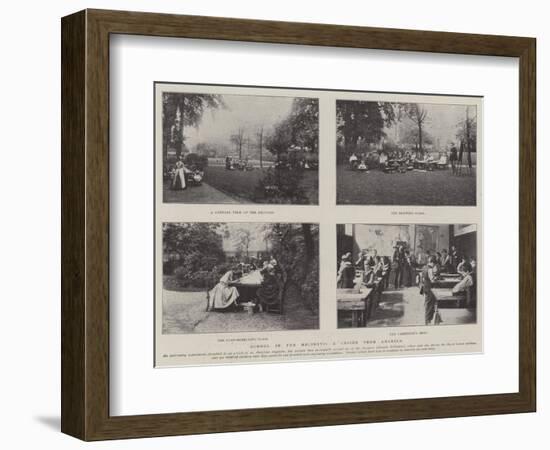 School in the Holidays, a Lesson from America-null-Framed Giclee Print