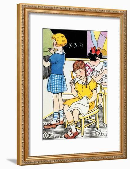 School Lessons-Julia Letheld Hahn-Framed Art Print