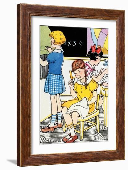 School Lessons-Julia Letheld Hahn-Framed Art Print