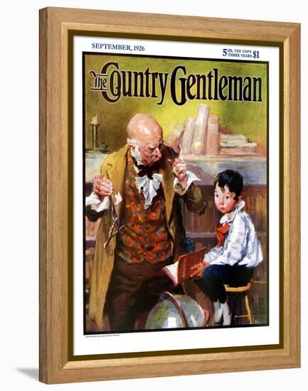 "School Master," Country Gentleman Cover, September 1, 1926-William Meade Prince-Framed Premier Image Canvas