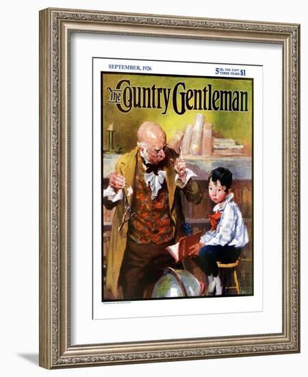 "School Master," Country Gentleman Cover, September 1, 1926-William Meade Prince-Framed Giclee Print