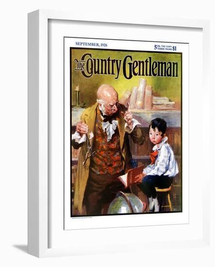 "School Master," Country Gentleman Cover, September 1, 1926-William Meade Prince-Framed Giclee Print