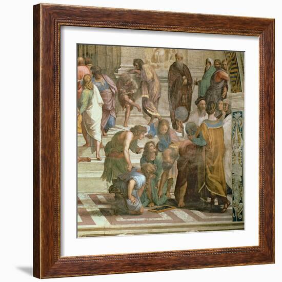 School of Athens, from the Stanza Della Segnatura, 1510-11 (Detail of 472)-Raphael-Framed Giclee Print