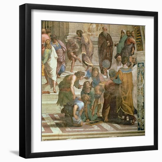 School of Athens, from the Stanza Della Segnatura, 1510-11 (Detail of 472)-Raphael-Framed Giclee Print