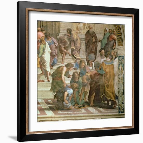 School of Athens, from the Stanza Della Segnatura, 1510-11 (Detail of 472)-Raphael-Framed Giclee Print