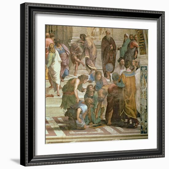 School of Athens, from the Stanza Della Segnatura, 1510-11 (Detail of 472)-Raphael-Framed Giclee Print