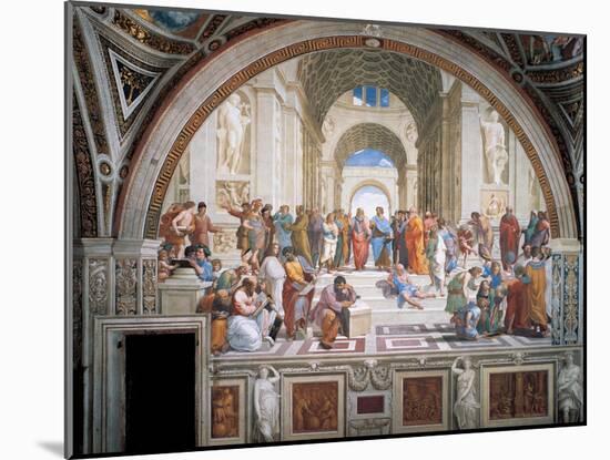 School of Athens-Raphael-Mounted Art Print