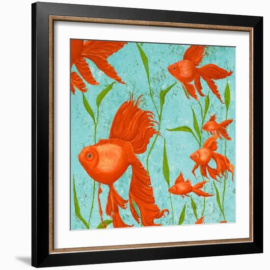 School of Fish I-Gina Ritter-Framed Premium Giclee Print