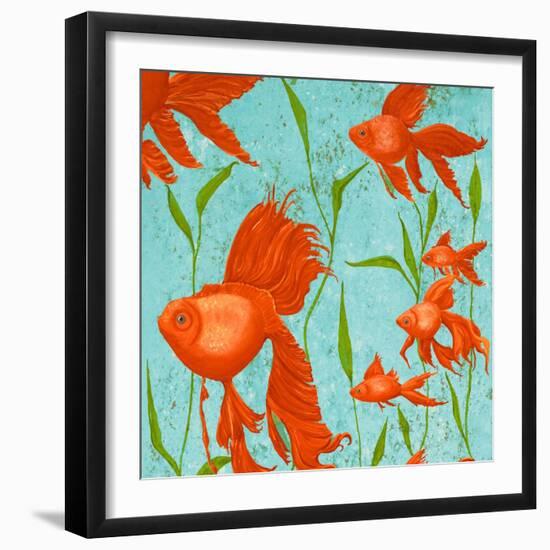 School of Fish I-Gina Ritter-Framed Art Print