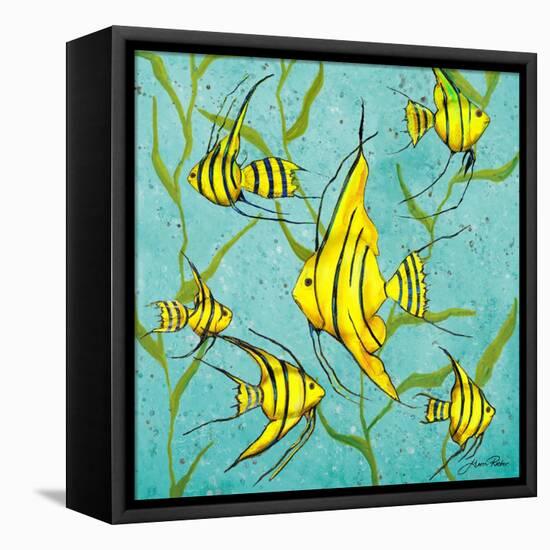 School of Fish III-Gina Ritter-Framed Stretched Canvas