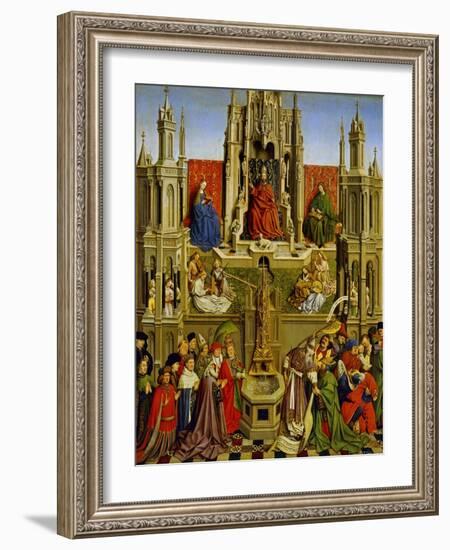 School Of: The Fountain of Grace and the Triumph of the Church Over the Synagogue-Jan van Eyck-Framed Giclee Print