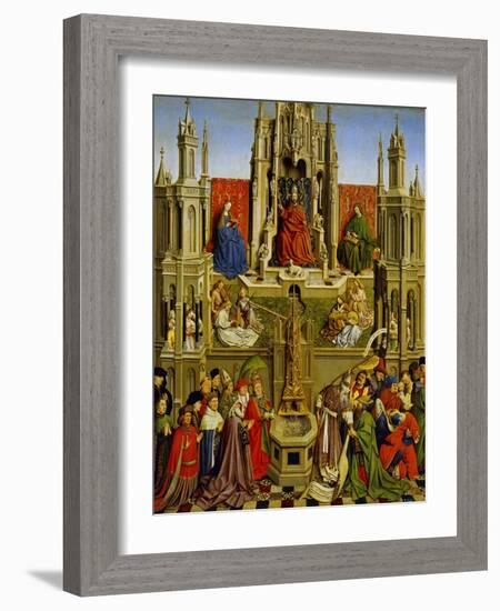 School Of: The Fountain of Grace and the Triumph of the Church Over the Synagogue-Jan van Eyck-Framed Giclee Print