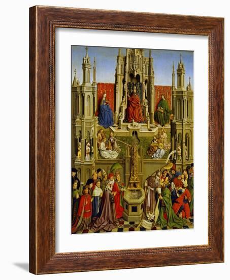 School Of: The Fountain of Grace and the Triumph of the Church Over the Synagogue-Jan van Eyck-Framed Giclee Print