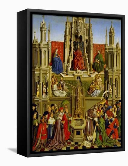 School Of: The Fountain of Grace and the Triumph of the Church Over the Synagogue-Jan van Eyck-Framed Premier Image Canvas