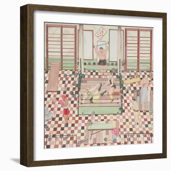 School of Wrestling and Boxing, 1979-Mary Stuart-Framed Giclee Print