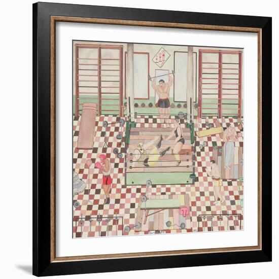 School of Wrestling and Boxing, 1979-Mary Stuart-Framed Giclee Print