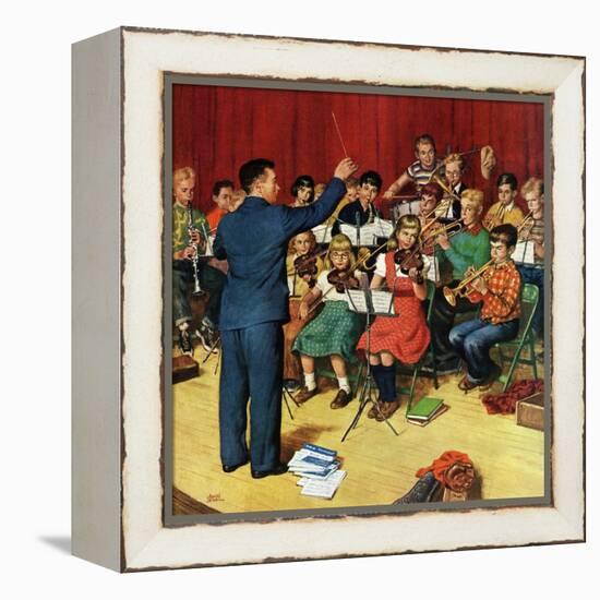 "School Orchestra", March 22, 1952-Amos Sewell-Framed Premier Image Canvas