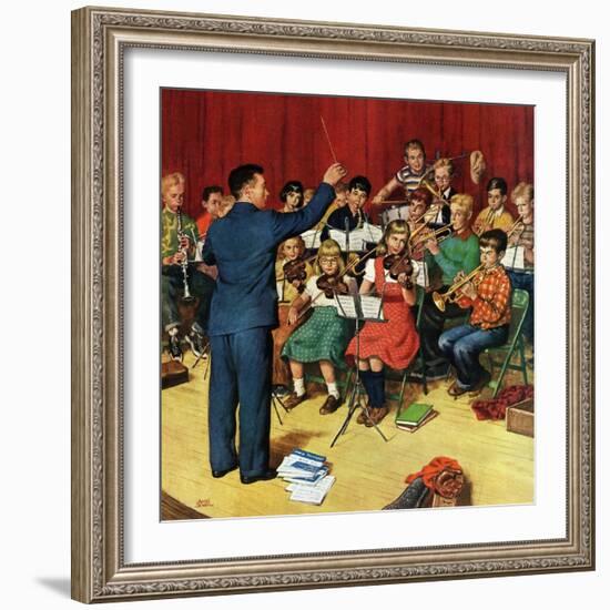 "School Orchestra", March 22, 1952-Amos Sewell-Framed Giclee Print