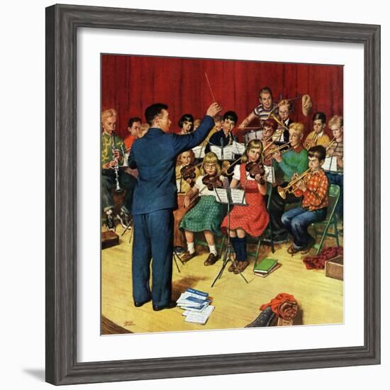 "School Orchestra", March 22, 1952-Amos Sewell-Framed Giclee Print