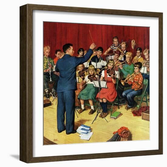 "School Orchestra", March 22, 1952-Amos Sewell-Framed Giclee Print