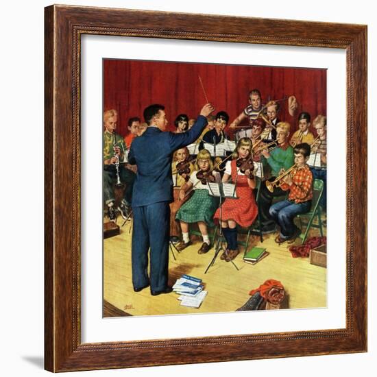 "School Orchestra", March 22, 1952-Amos Sewell-Framed Giclee Print