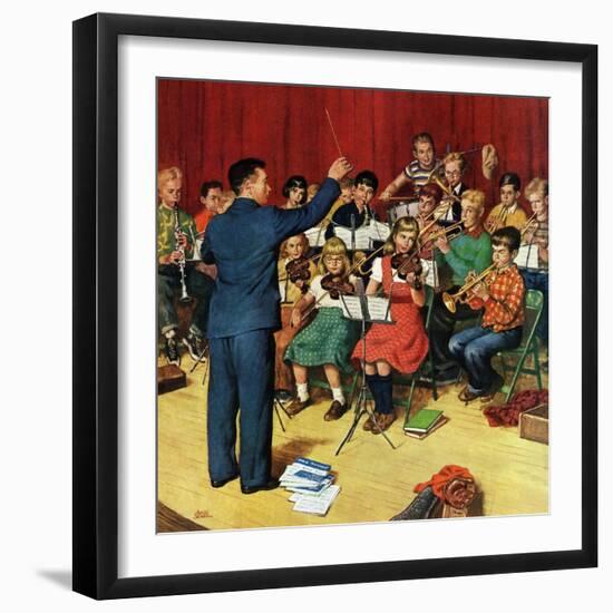 "School Orchestra", March 22, 1952-Amos Sewell-Framed Giclee Print