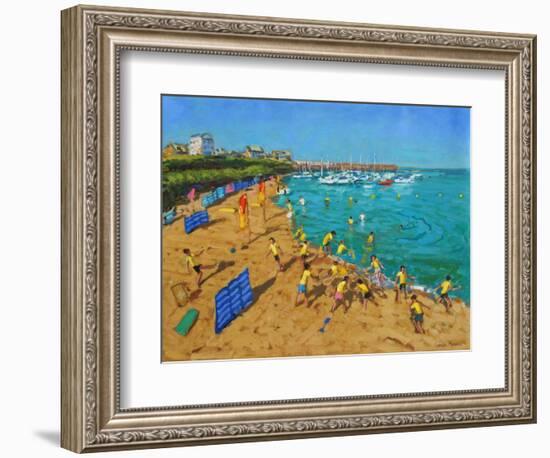 School Outing, New Quay,Wales, 2013-Andrew Macara-Framed Giclee Print