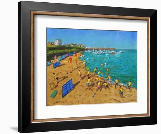 School Outing, New Quay,Wales, 2013-Andrew Macara-Framed Giclee Print