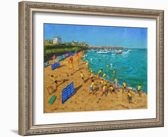 School Outing, New Quay,Wales, 2013-Andrew Macara-Framed Giclee Print