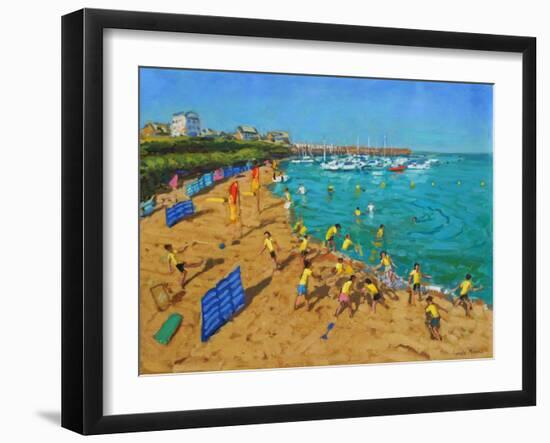 School Outing, New Quay,Wales, 2013-Andrew Macara-Framed Giclee Print
