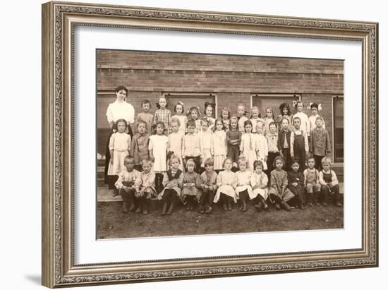 School Picture Day-null-Framed Art Print