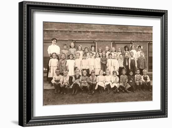 School Picture Day-null-Framed Art Print