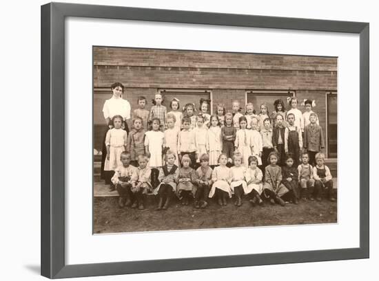 School Picture Day-null-Framed Art Print