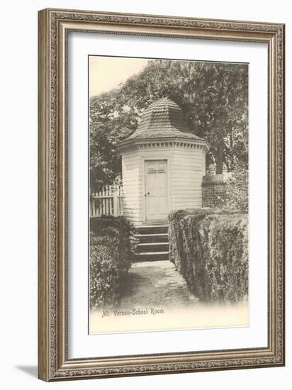 School Room, Mt. Vernon, Virginia-null-Framed Art Print