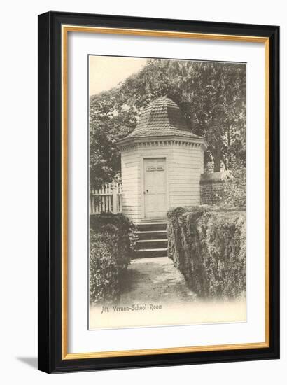 School Room, Mt. Vernon, Virginia-null-Framed Art Print