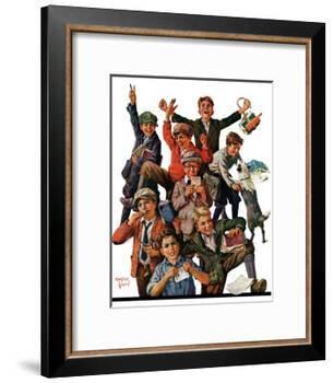 "School's Out,"June 25, 1927-Eugene Iverd-Framed Giclee Print