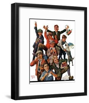 "School's Out,"June 25, 1927-Eugene Iverd-Framed Giclee Print