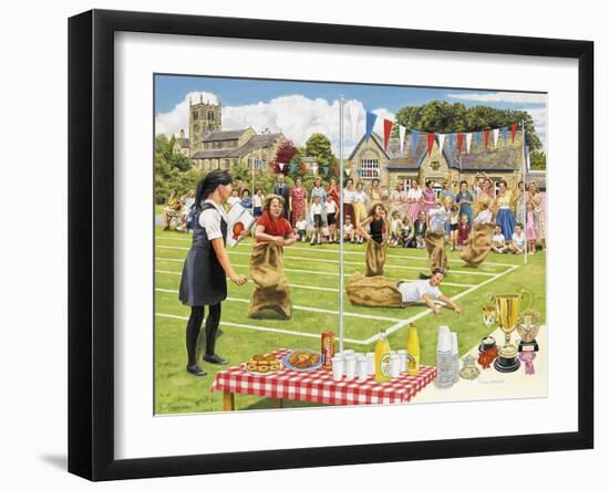 School Sports Day-Trevor Mitchell-Framed Giclee Print