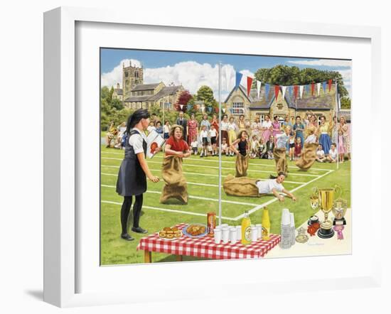 School Sports Day-Trevor Mitchell-Framed Giclee Print