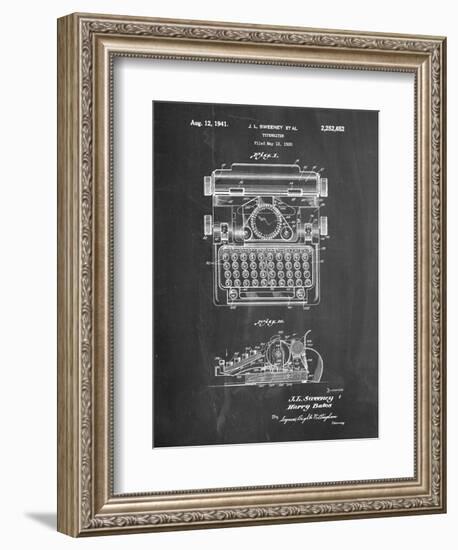 School Typewriter Patent-Cole Borders-Framed Art Print