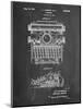 School Typewriter Patent-Cole Borders-Mounted Art Print