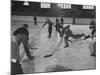 Schoolboys Playing Ice Hockey-Ralph Morse-Mounted Premium Photographic Print