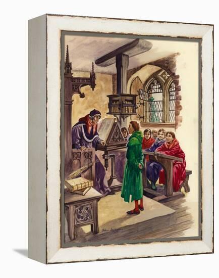 Schools in the Middle Ages-Peter Jackson-Framed Premier Image Canvas